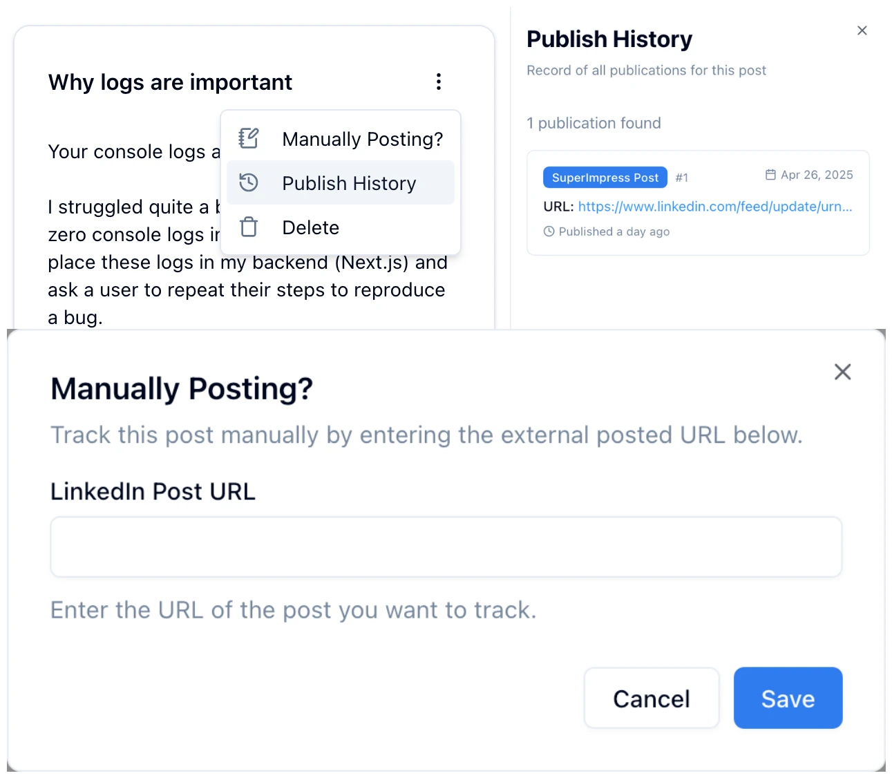 v0.0.7: Post To LinkedIn